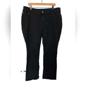 Lee Black Straight Leg Jeans Size 18W